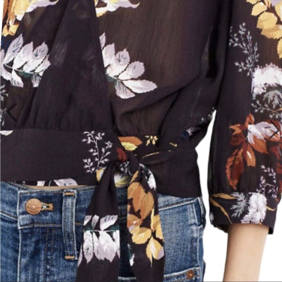 Madewell Floral Print Wrap Blouse - Picture 2 of 8